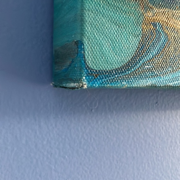 Acrylic Drip Artwork on Canvas - After Low Tide - 20x20 - Picture 4 of 9